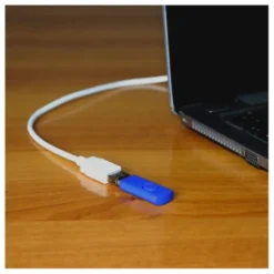 Câble USB femelle EDENWOOD vers USB mâle blanc 2m