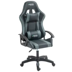 Chaise gaming AMS Gamer#BUTTERFLY Noir et gris