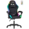 Chaise gaming AMSTRAD AMS-LED-NEXUS Noir