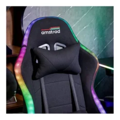 Chaise gaming AMSTRAD AMS-LED-NEXUS Noir