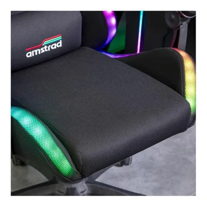 Chaise gaming AMSTRAD AMS-LED-NEXUS Noir