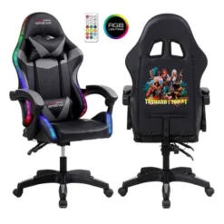 Chaise gaming AMSTRAD AMS 900 LED TOP1 Noir