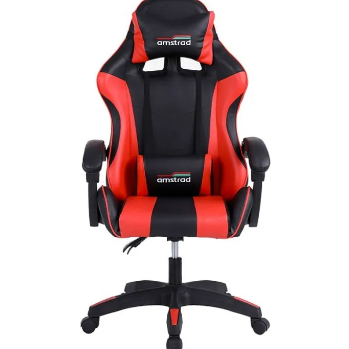 Chaise gaming AMSTRAD AMS 800 Noir et rouge