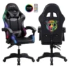 Chaise gaming AMSTRAD 900 LED Tiger Noir