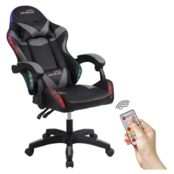 Chaise gaming AMSTRAD 900 LED Tiger Noir