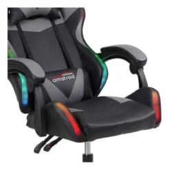 Chaise gaming AMSTRAD 900 LED Tiger Noir