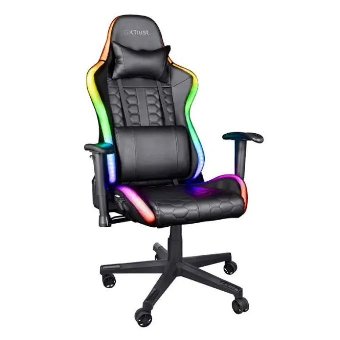Chaise gaming TRUST GAMING Rizza LED Noir