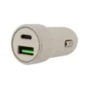 Chargeur allume cigare éco 2 ports USB-C et USB EDENWOOD 20W Beige