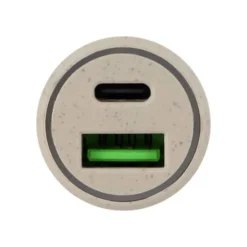 Chargeur allume cigare éco 2 ports USB-C et USB EDENWOOD 20W Beige