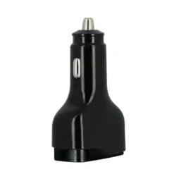 Chargeur allume cigare 2 ports USB-C et USB EDENWOOD 83W et + Câble USB-C / USB-C 1M Noir