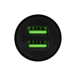 Chargeur allume cigare 2 ports USB HIGH ONE 12W Noir