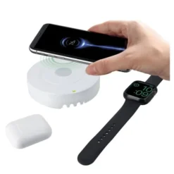 Chargeur à induction et secteur 4 ports USB et USB-C EDENWOOD 77W Blanc