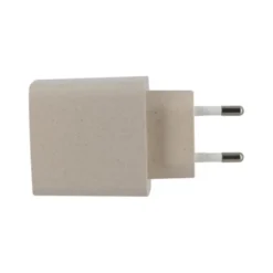 Chargeur secteur éco 2 ports USB-C et USB EDENWOOD 20W Beige