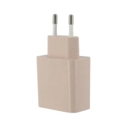 Chargeur secteur éco 2 ports USB-C et USB EDENWOOD 20W Beige