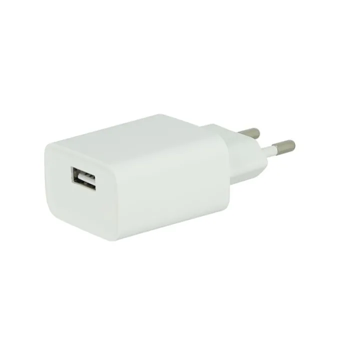 Chargeur secteur USB HIGH ONE 2,4AA Blanc