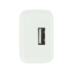 Chargeur secteur USB HIGH ONE 2,4AA + Câble Lightning / USB 1M Blanc