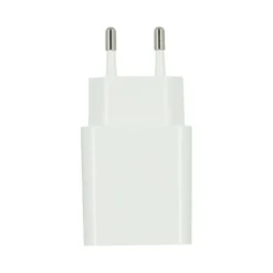 Chargeur secteur USB HIGH ONE 2,4AA + Câble Lightning / USB 1M Blanc