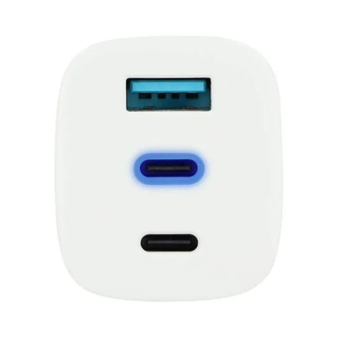 Chargeur USB C 3 ports EDENWOOD 65W + Câble USB-C / USB-C 1M Blanc