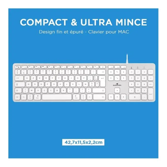 Clavier BLUESTORK filaire pour Mac