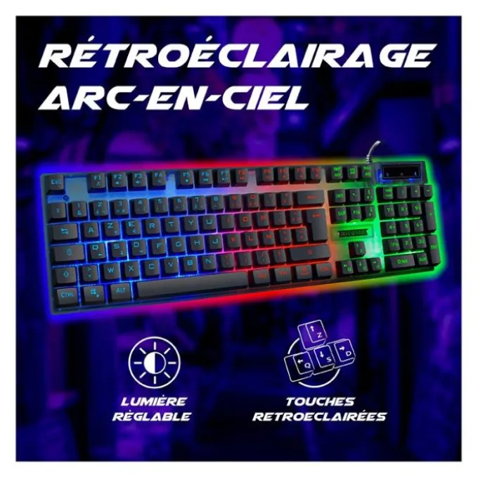 Clavier gamer AKUMA SHONEN K01 membrane