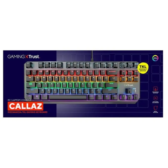 Clavier gamer TRUST TKL mécanique CALLAZ