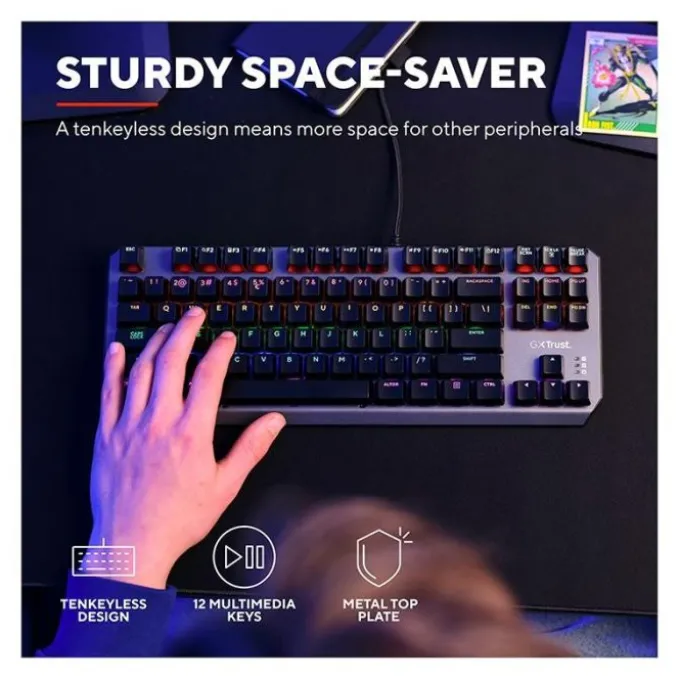 Clavier gamer TRUST TKL mécanique CALLAZ