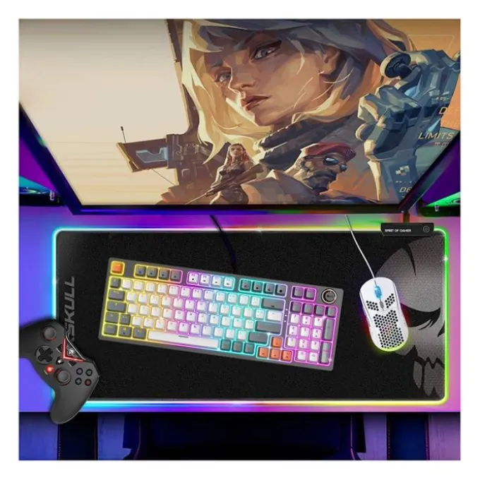 Clavier mécanique gamer RGB SPIRIT OF GAMER XPERT K350 switch marron