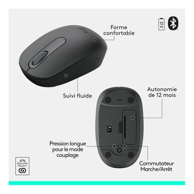 Clavier + souris sans fil MK250 Compact Bluetooth Wireless Combo
