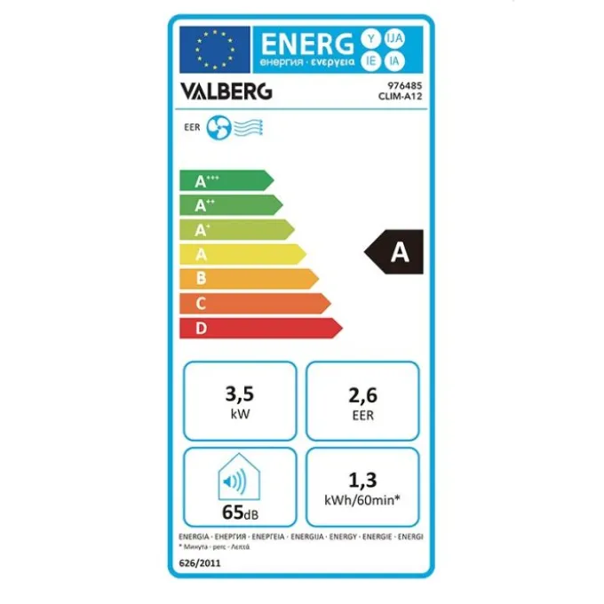 Climatiseur mobile VALBERG 12000 BTU pour pièce de 30 m2