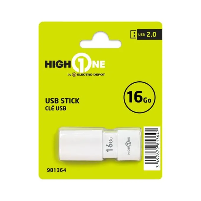 Clé USB 2.0 HIGH ONE 16Go