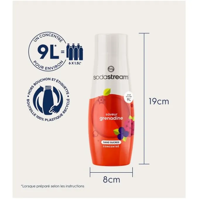Concentré SODASTREAM GRENADINE SANS SUCRE 440ML
