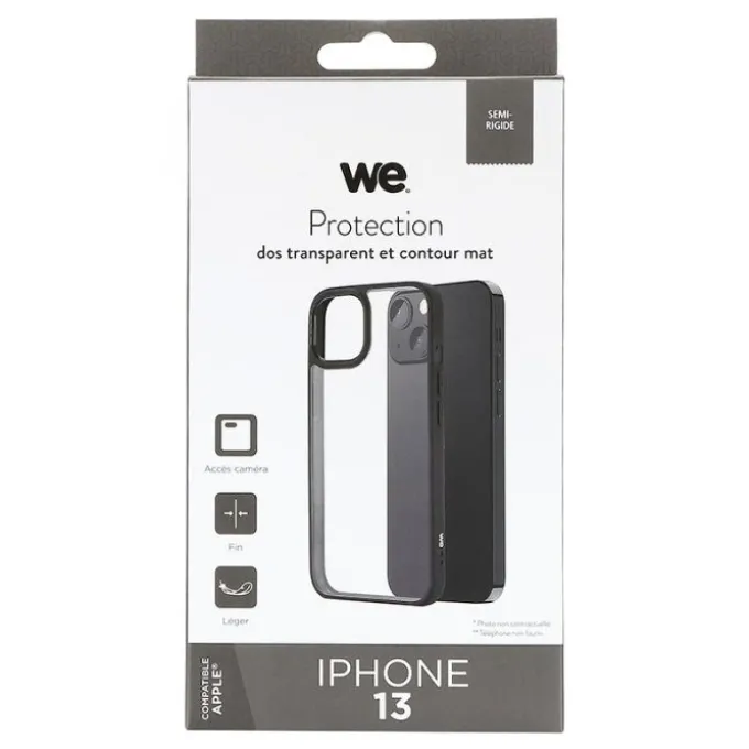 Coque WE APPLE iPhone 13 Contour Noir