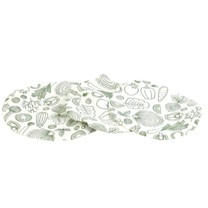Couvercle en tissu réutilisable x3