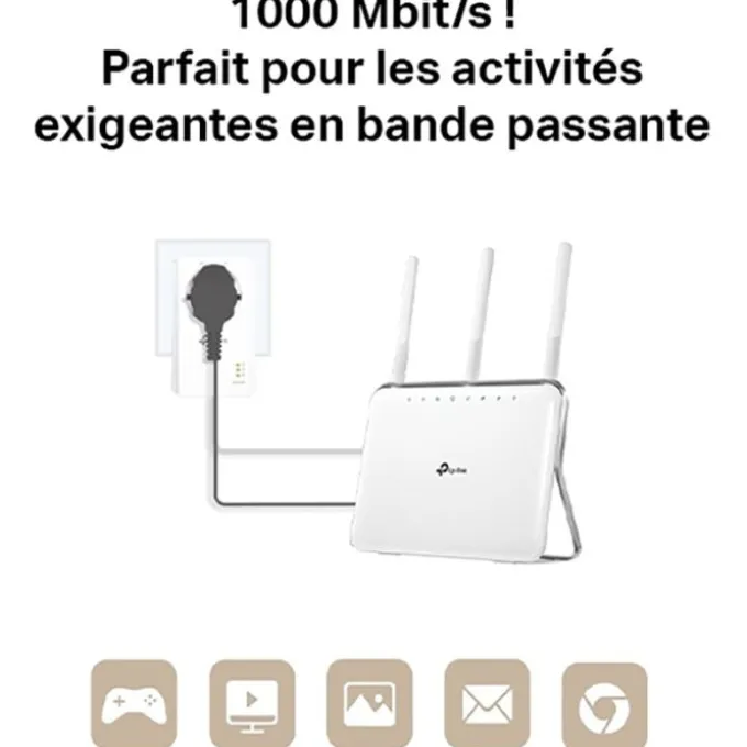 CPL DUO TP LINK PA7019P Kit - AV1000 2 prises