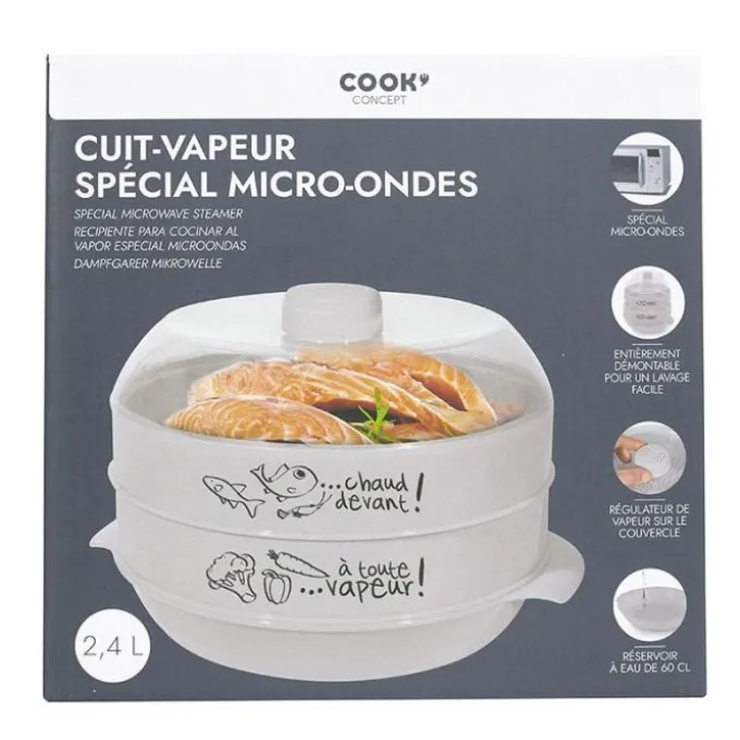 Cuit vapeur double spécial micro ondes