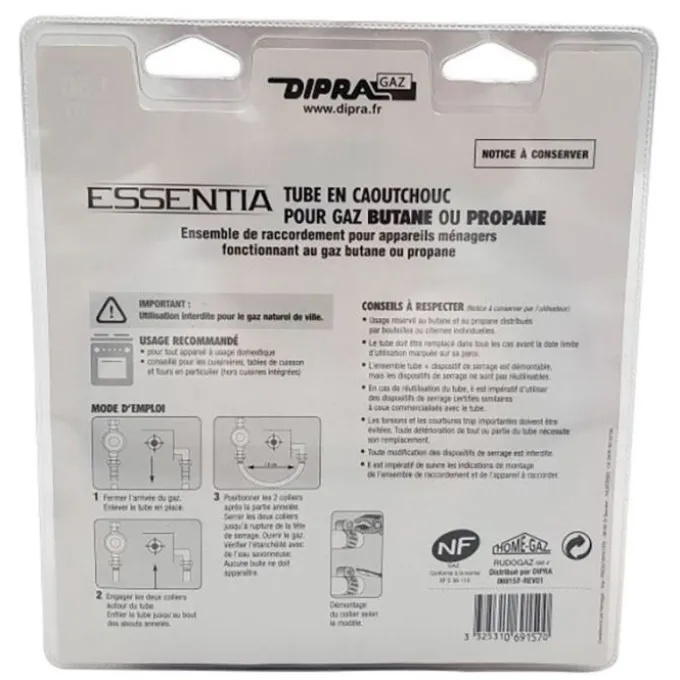 DIPRA TUYAU GAZ BUTANE PROPANE 5 ANS
