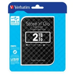 Disque Dur VERBATIM Store 'n' Go GEN 2 2To USB 3.0 NOIR