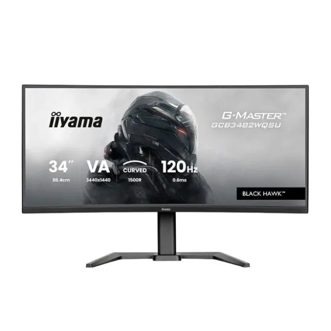 Ecran PC Gamer 34" IIYAMA VA Curved GCB3482WQSU-B1/ Ajustable/ 0,2ms/280HZ