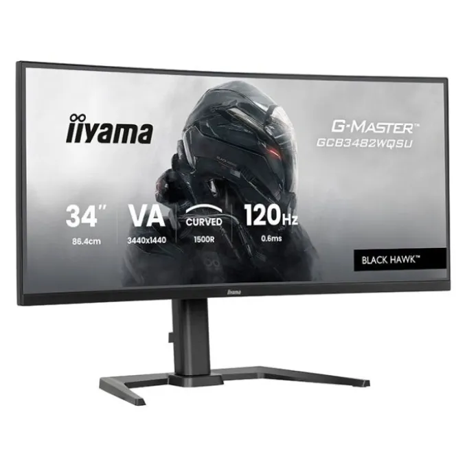 Ecran PC Gamer 34" IIYAMA VA Curved GCB3482WQSU-B1/ Ajustable/ 0,2ms/280HZ