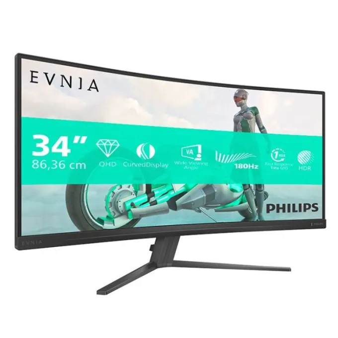Ecran PC Gamer incurvé 34" Philips EVNIA 34M2C3500L 0,5ms/180HZ/WQHD