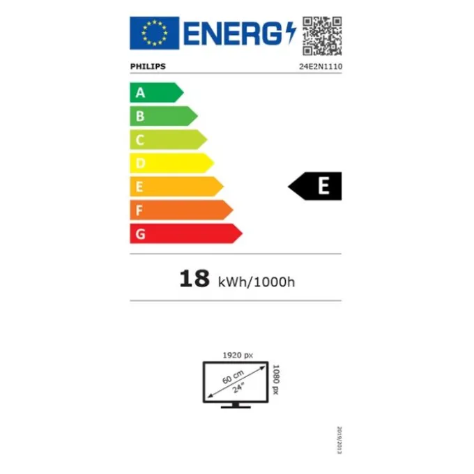 Ecran PC 24" PHILIPS 24E2N1110 -1ms/120HZ