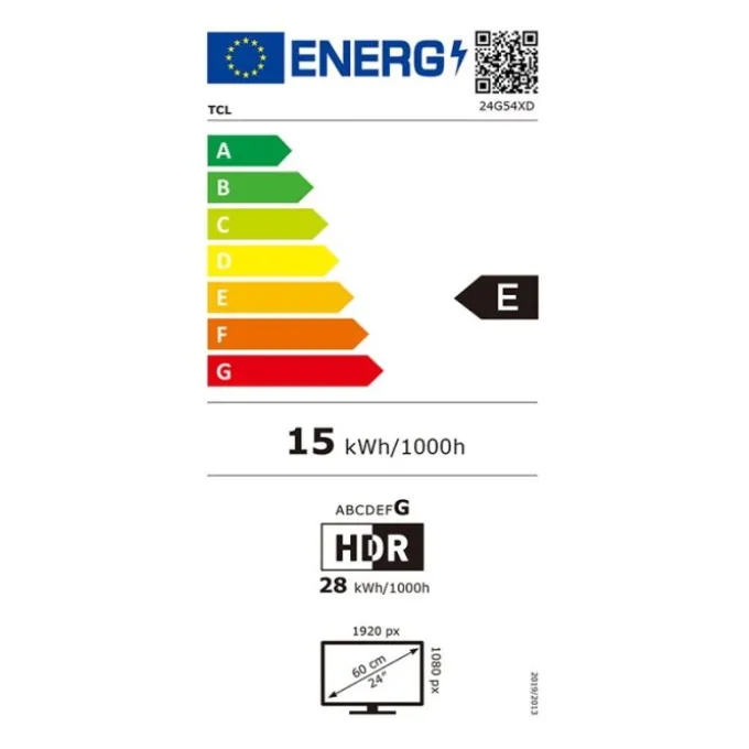 Ecran PC 24" TCL 24G54 - MINI LED / 100Hz