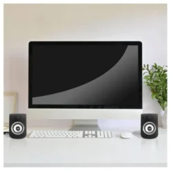 Enceintes APM Filaires USB 2.0 - Duo Haut-Parleurs PC