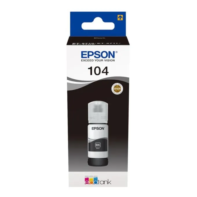 Encre EPSON T104 Ecotank Noir - 65ml