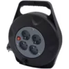 Enrouleur CHACON 4 prises Noir - Cable 10m