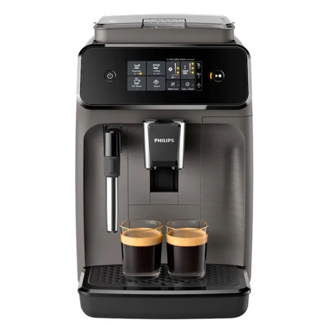 Expresso broyeur PHILIPS EP1224/00 Machine à café à grain Gris brossé + mousseur à lait