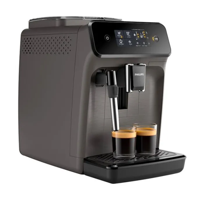 Expresso broyeur PHILIPS EP1224/00 Machine à café à grain Gris brossé + mousseur à lait
