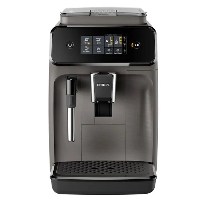 Expresso broyeur PHILIPS EP1224/00 Machine à café à grain Gris brossé + mousseur à lait