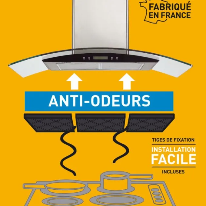 Filtre à charbon universel avec fixation ELECTRODEPOT
