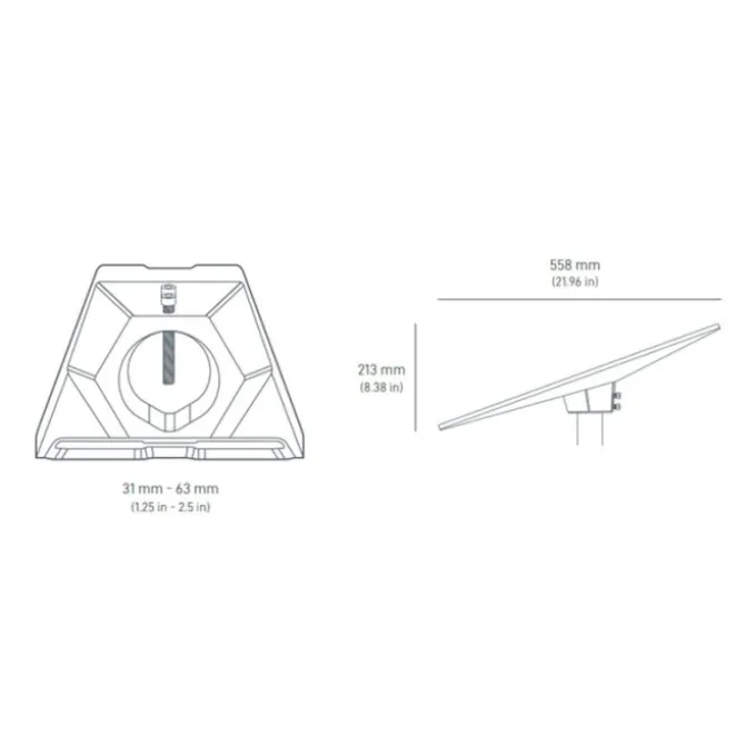 Fixation STARLINK adaptateur de tuyau standard